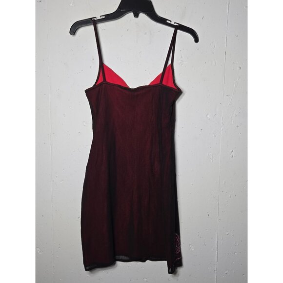 Y2K Rue 21 Embroidered Mini Babydoll Dress Size Medium Valentines Whimsigoth - Picture 2 of 9